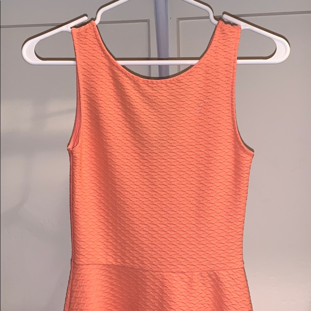 Summery coral dress